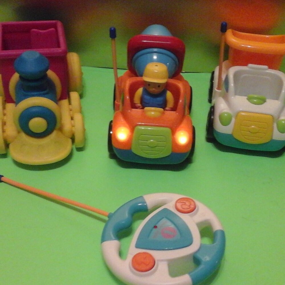 Cocomelon train & remote control trucks bundle